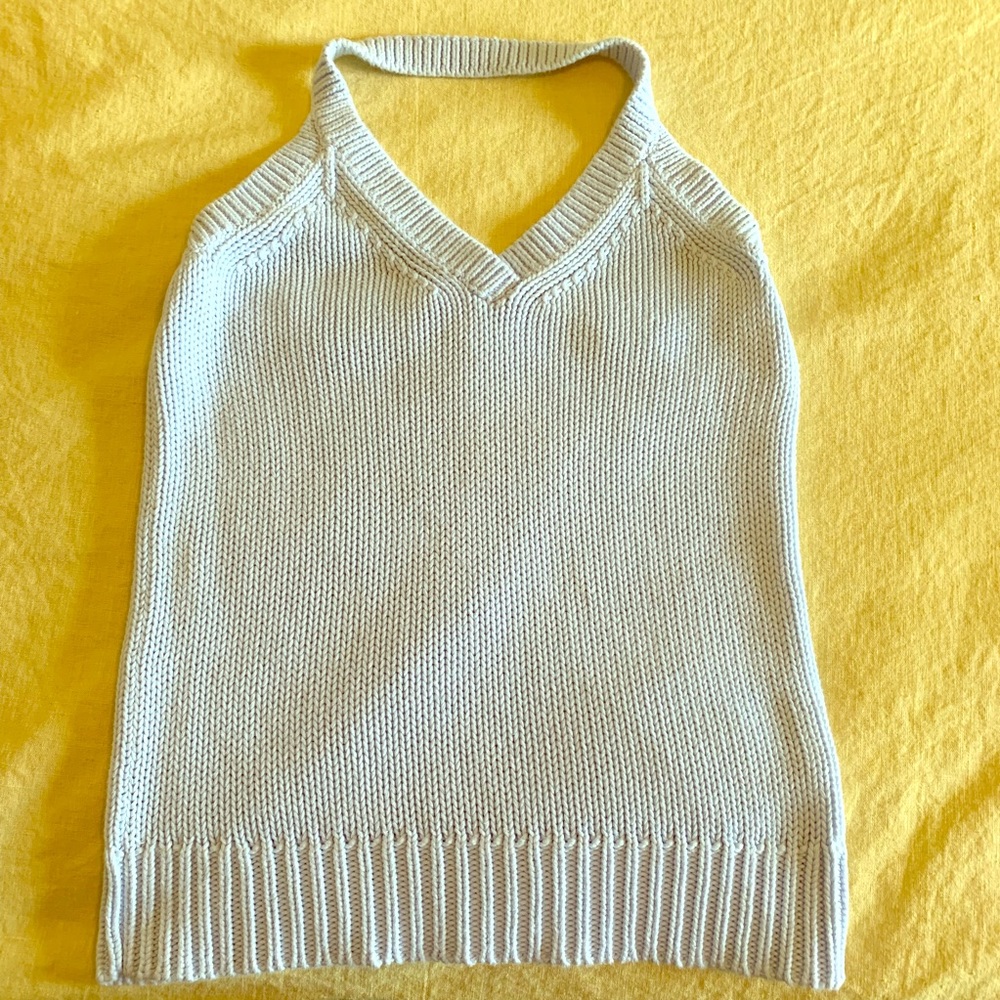 Baby blue halter top